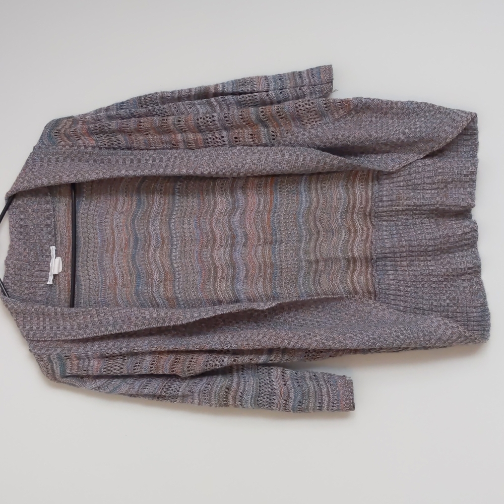 Multicolor Knit Cardigan 3/4 sleeves